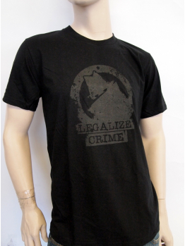 Indecline T-shirt ( Legalize Crime) Black