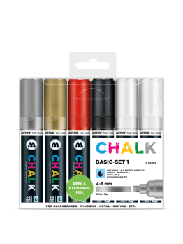 Molotow Chalk Markers 4-8mm (Basic Set 1) 
