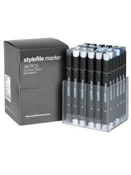 Stylefile Classic 36 Marker Set (Grey)