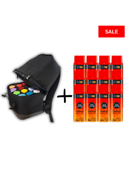 Burner Backpack + 12 Molotow Premium cans bundle