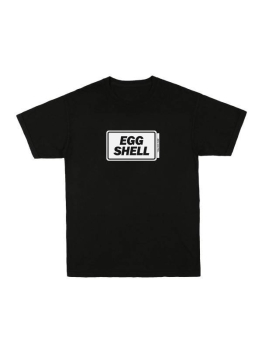 Egg Shell T-shirt (Logo) - Black