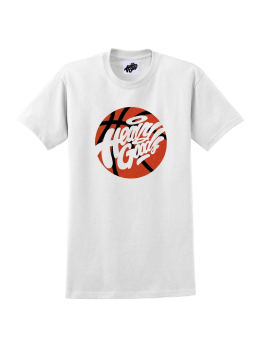 Heavy Goods T-shirt (Basket Ball logo) - White