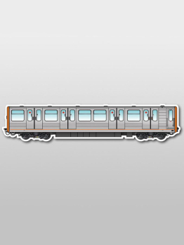 MetroMagnetz - Brussels Subway Magnet M3  (3''x14'')