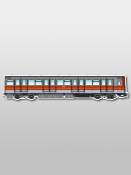 MetroMagnetz - Bucharest Subway Magnet (3 x 14.8 in.)