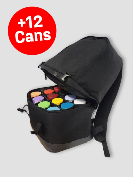 Burner Backpack + 12 Spray Paint cans bundle