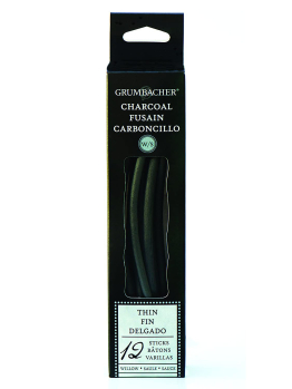 Grumbacher Willow Charcoal - THIN - 12 Pack 