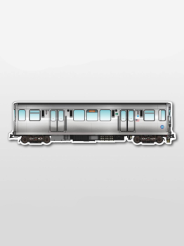 MetroMagnetz - Chicago L2600 Metro Magnet (3"x14")