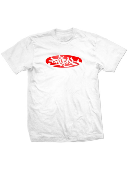 Tribal T-shirt (Reflective Oval Logo) - White
