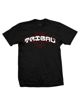 Tribal T-shirt (Flaks Arched) - Black