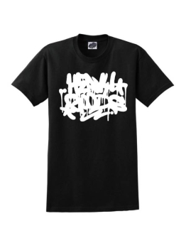 Heavy Goods T-Shirt (Flooded Marker) - Black/White