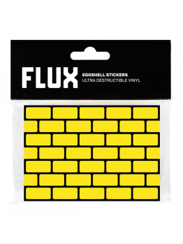 FLUX Eggshell Bricks Stickers - Yellow (50 PCS)