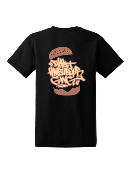 Heavy Goods T-Shirt (Hamburger Handstyle) - Black