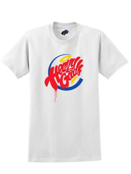 Heavy Goods T-shirt (Hamburger Gang) - White