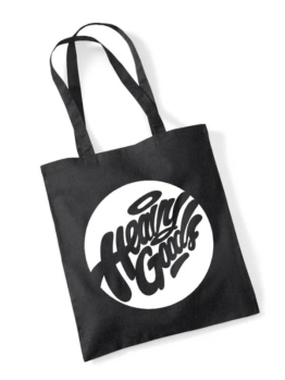 Heavy Goods Black Tote Bag (Circle Logo) 