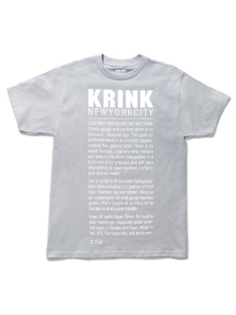 Krink T-shirt (Extinguisher) - White/Silver