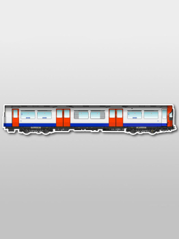 MetroMagnetz - London 1973 Subway Magnet (2.7''x15'')