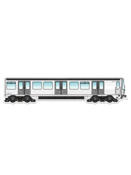 MetroMagnetz - Marseille Metro Magnet MMP76 (3''x12'')