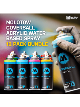 Molotow COVERSALL Water-Based 400ml 12 Pack