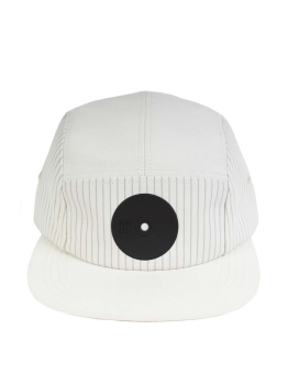 Mr.Serious Five Panel Hat (New York Fat cap) - White/Black