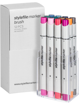 Stylefile 12 Brush Marker Set (Multi 29)