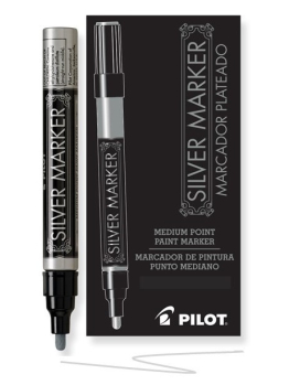 Pilot SCS Silver Creative Marker Medium Point