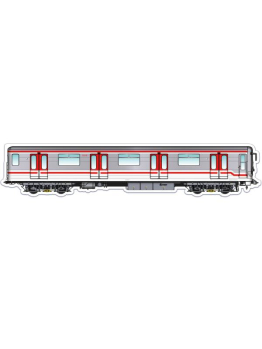 MetroMagnetz - Prague Metro Magnet (3 ''x 14.75")