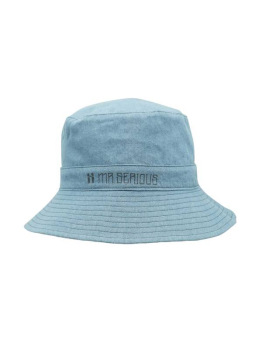 Mr.Serious Reversible Bucket Hat - Blue/Light Blue Denim 
