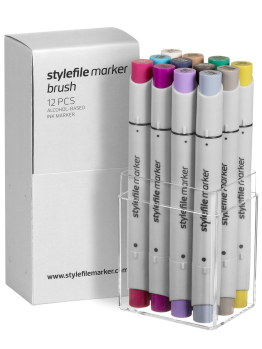 Stylefile 12 Brush Marker Set (Multi 13)