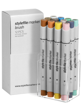 Stylefile 12 Brush Marker Set (Multi 14)