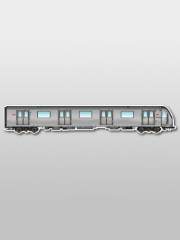 MetroMagnetz - Toronto "Rocket" Subway Magnet (3''x15'')