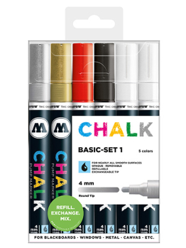 Molotow Chalk Markers 4mm (Basic Set 1) 