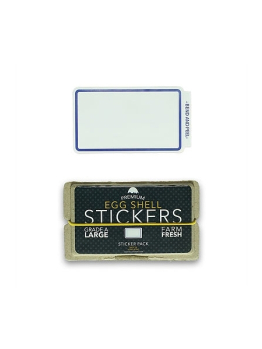 Egg Shell Sticker Pack (Line Border) - Blue