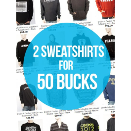 2 Sweatshirts for $50