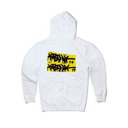 KRINK Super Permanent sticker Zip hoodie - White