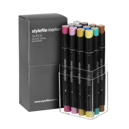 Stylefile Classic 12 Markers Set (Pastel Set)