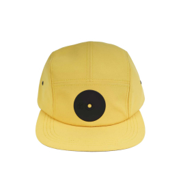 Mr.Serious Five Panel Hat (Yellow Super Fat Cap) - Yellow/Black