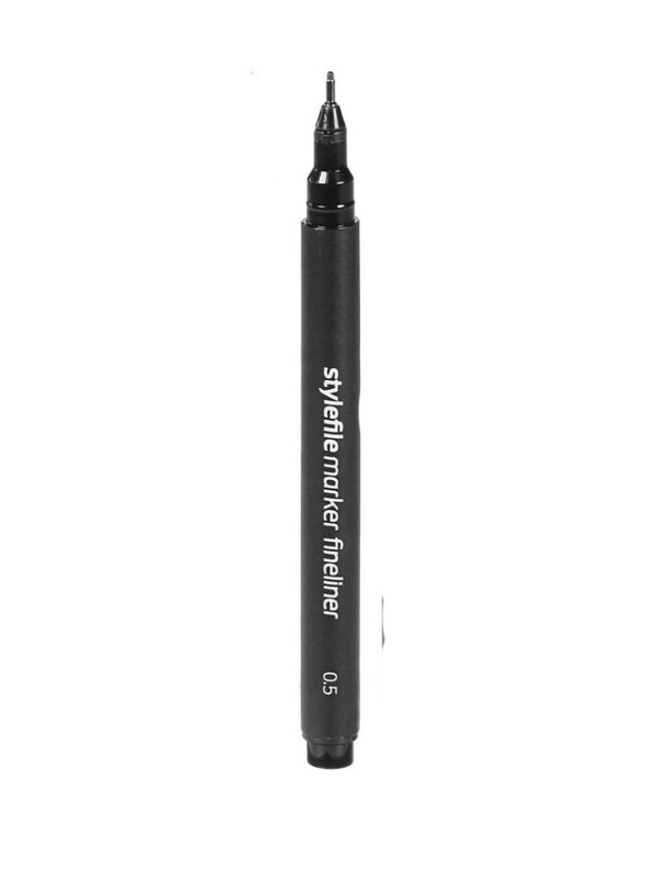 Uni-Pin Fine 0.5mm Black Marker