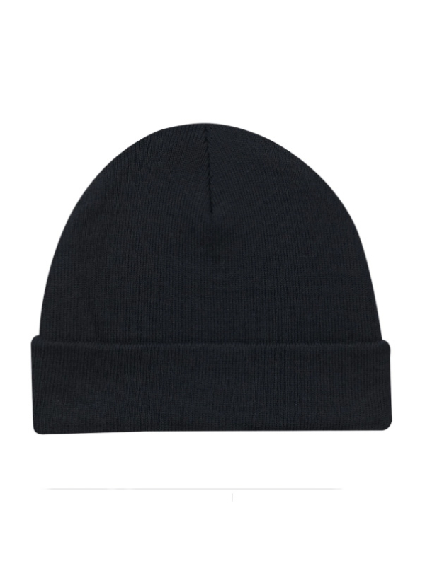 black blank beanie