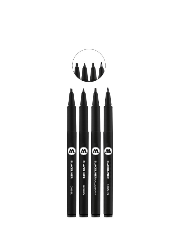Black Fineliner Pen Set - Set of 3