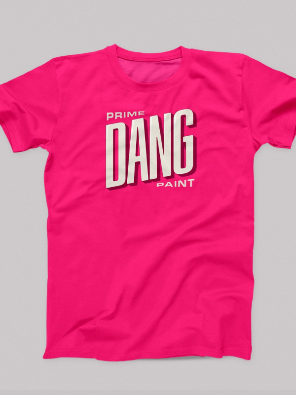 DANG Logo T-shirt Pink - Hot