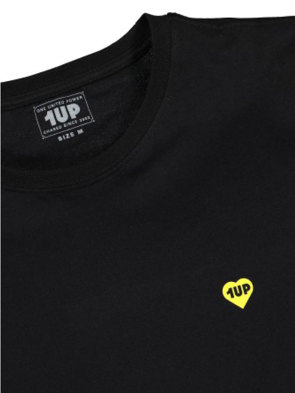 1up T-Shirt (1UP Loves You) - Black