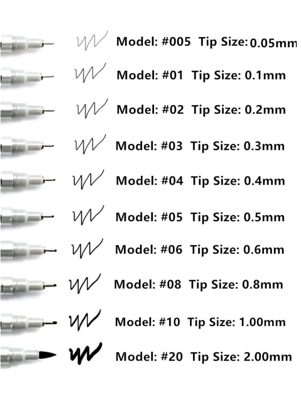 Superior Fineliner 10 marker set (Complete)