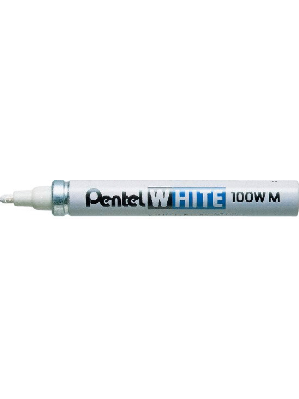 Pentel White Marker Pen Chisel Tip 100Wl - Single